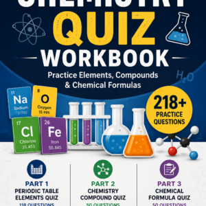 Chemistry Quiz Workbook PDF –Practice Questions with Answer Key